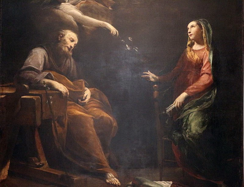 Il sogno di Giuseppe - dettaglio